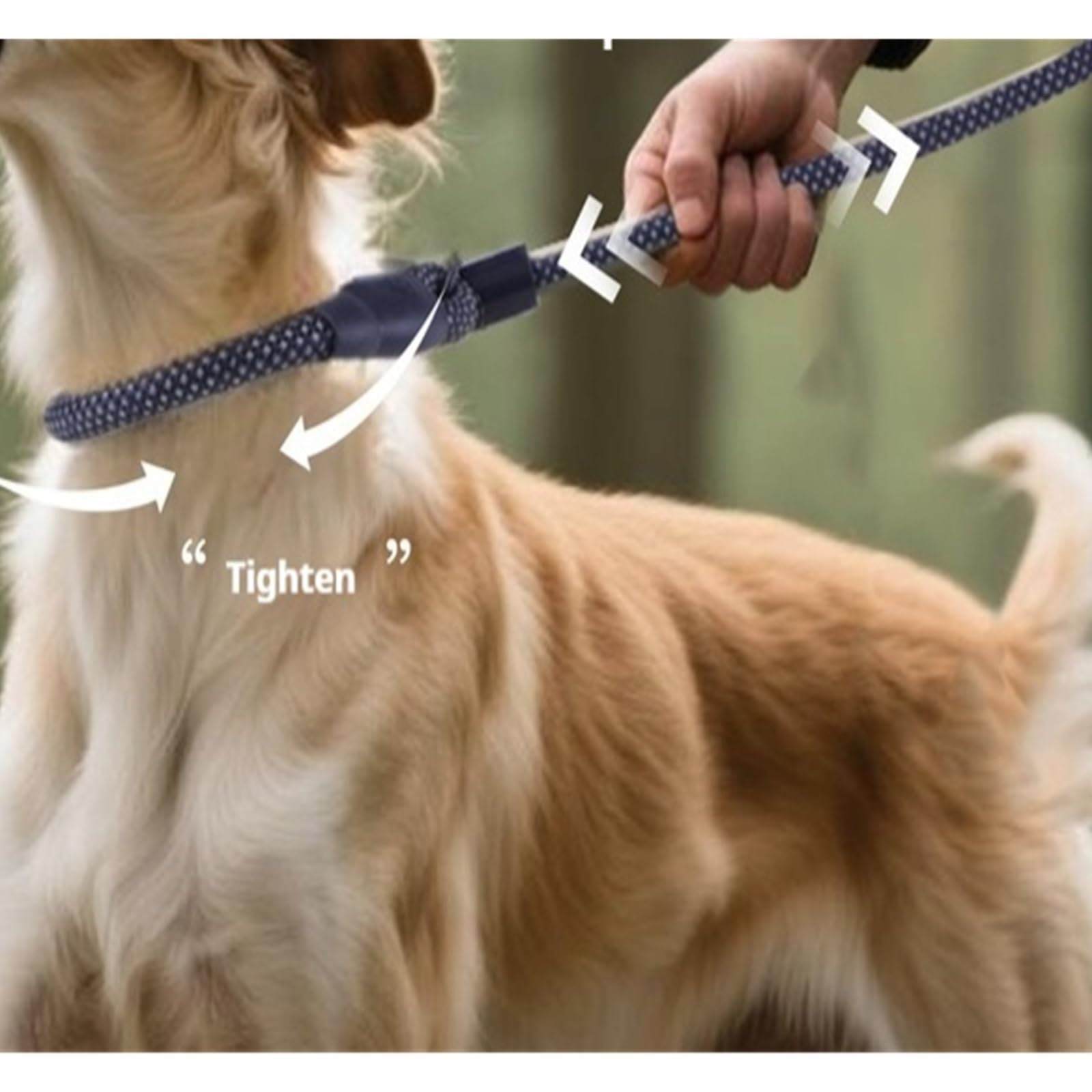 Chaîne de Corde d'entraînement en Laisse épaisse for Chien, Compatible avec Les Chiens de Taille Moyenne à Grande, Anti-déflagrant, Anti-nœud, Traction for Animaux de Compagnie