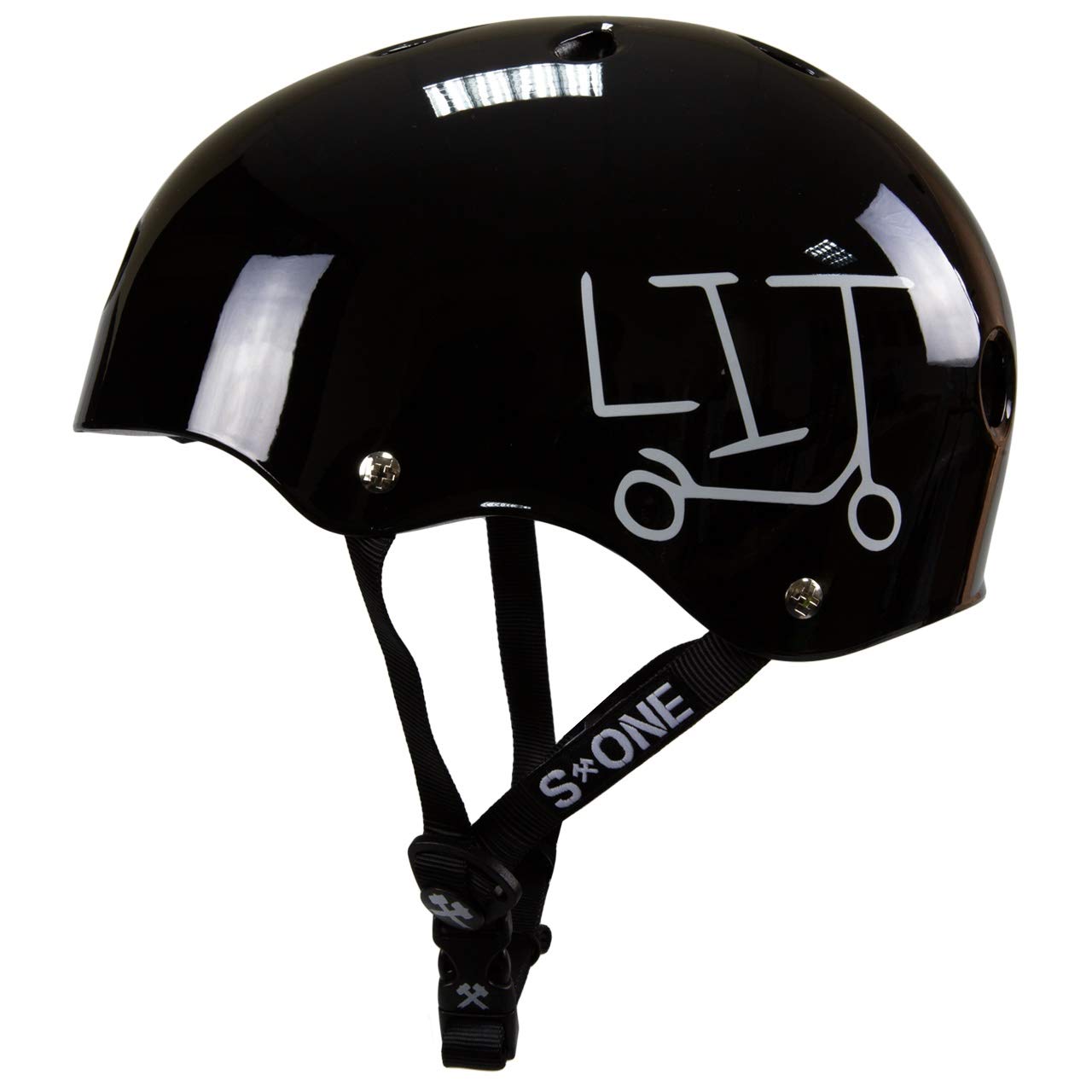 S1 Lifer LIT kask do skutera - czarny połysk (XS 20,5" (52 cm)