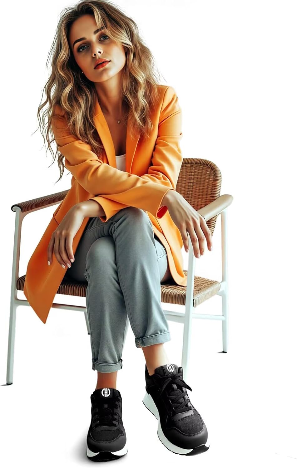 Wedge Sneakers for Women, Non-Slip Breathable High Heels for All Seasons - Image 2