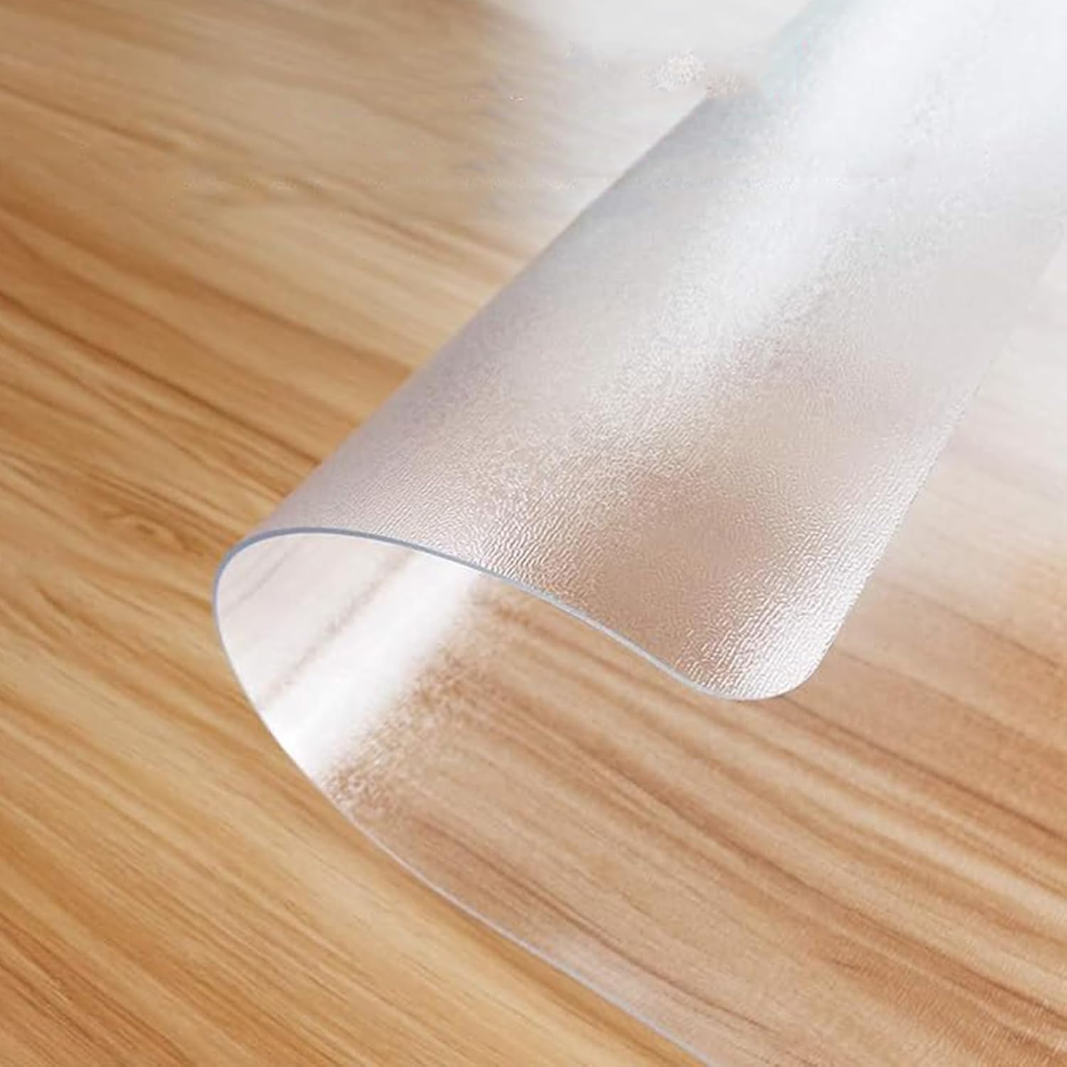 Made To Measure Transparent Floor Protection Mat Chair Mats Waterproof Clear Chair Mat for Hard Floor - PVC Transparent Office/Home Protector - Non-Slip Hardwood — image 1