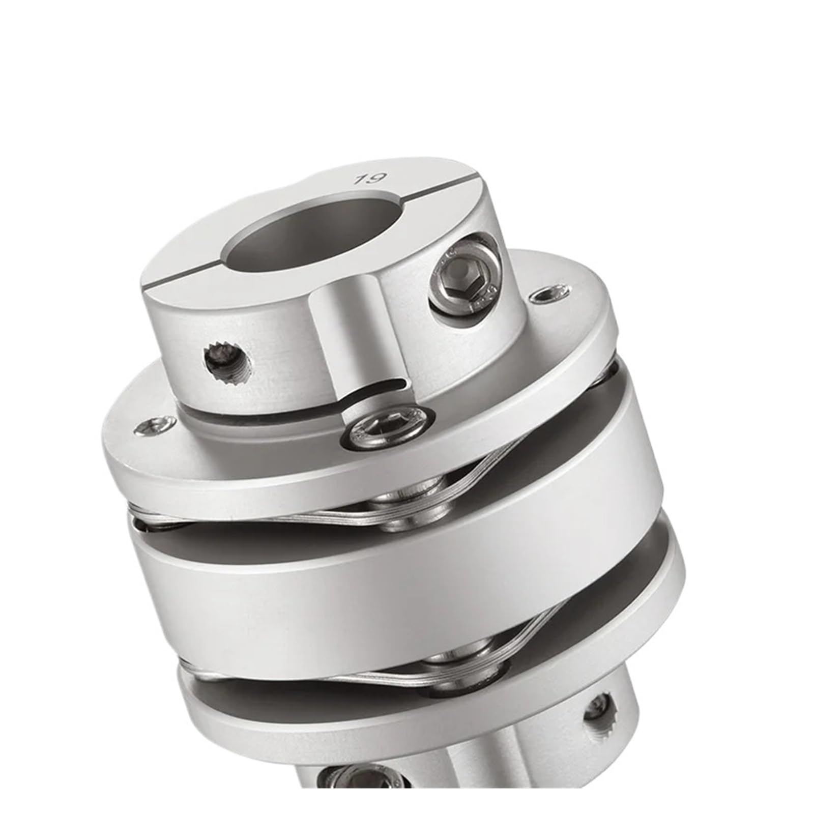 Accouplement à diaphragme simple et Double bride en alliage d'aluminium D56 L45mm, 1 pièce(12.7x12.7)