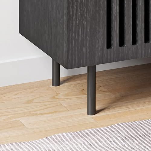 Miniatura 6 de Voohek Armario hueco de almacenamiento para bufé con 2 compartimentos 2 puertas patas de metal para entrada sala de estar dormitorio totalmente