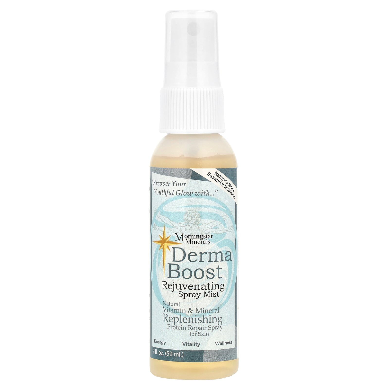LYSMOSKI Morningstar Minerals, Derma Boost Rejuvenating Spray Mist, 2 fl oz (59 ml)