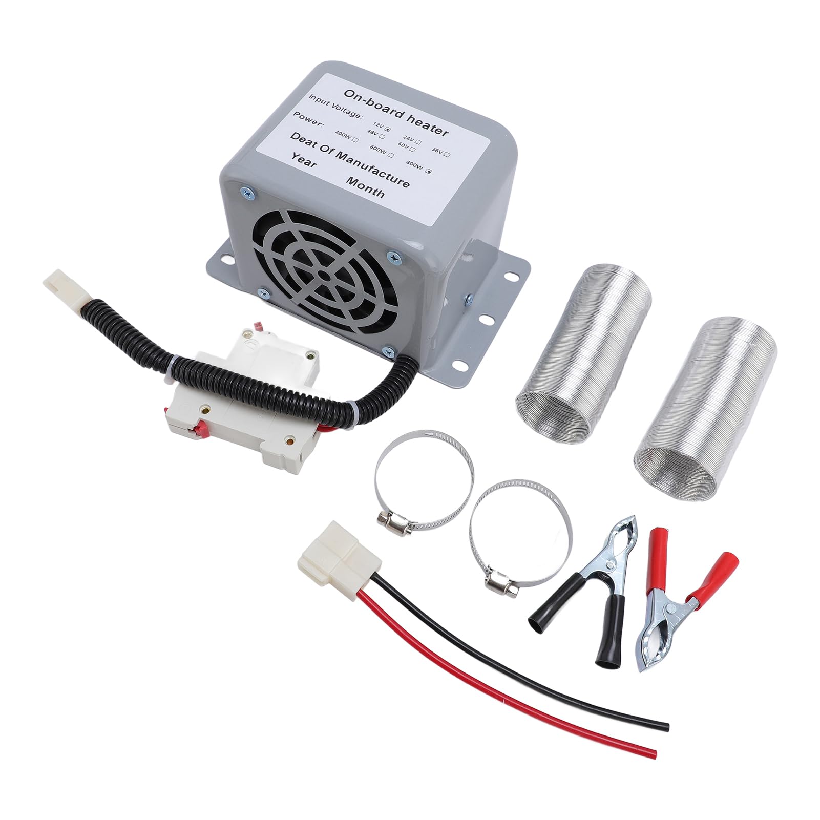 Rengue Chauffage de Voiture, Dégivreur et Désembueur Compact 12V 800W à 2