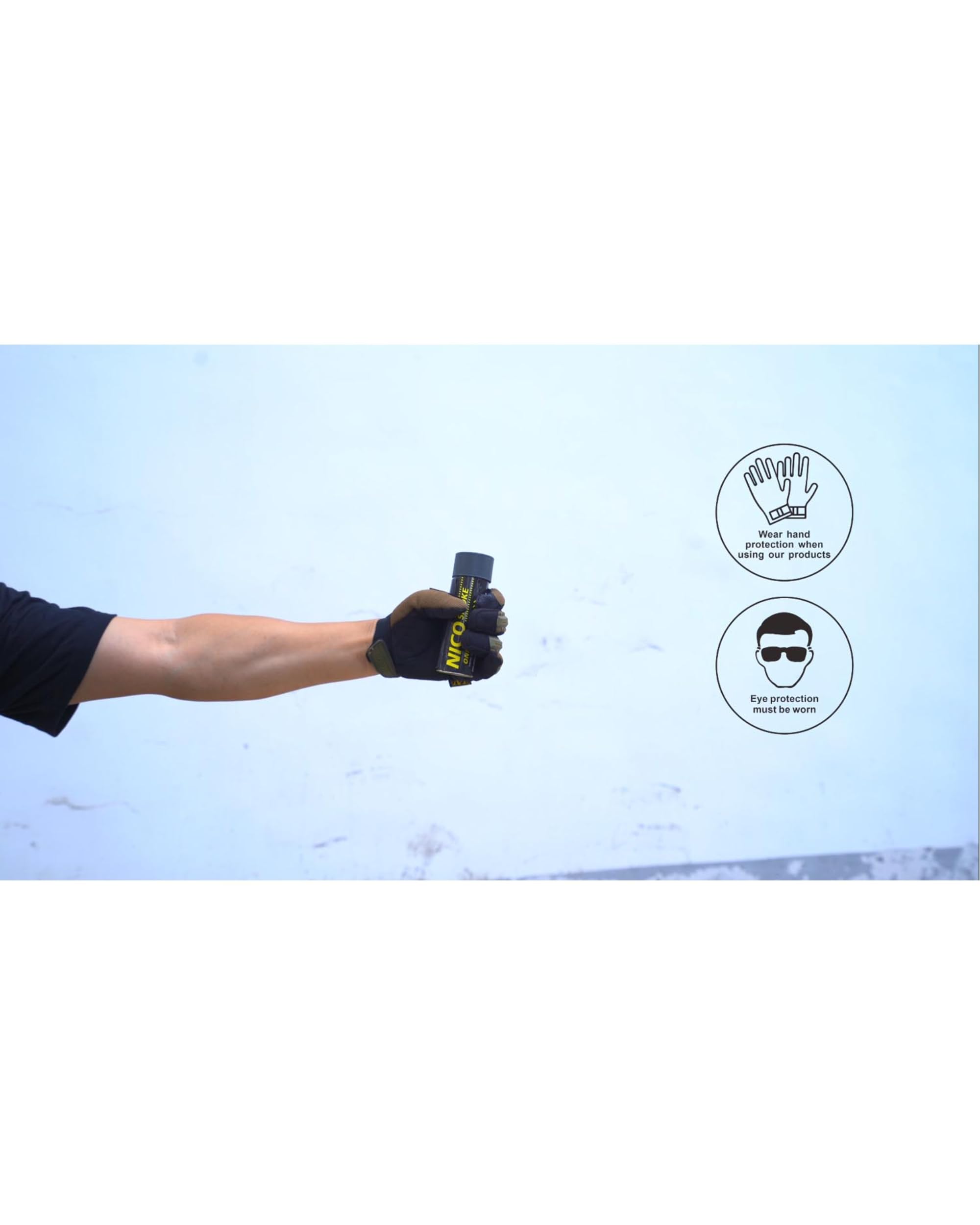 Rauchkörper Smoke Grenades 120 Sekunden im 5er Pack in Schwarz Grau von NICO Europe mit Anhänger