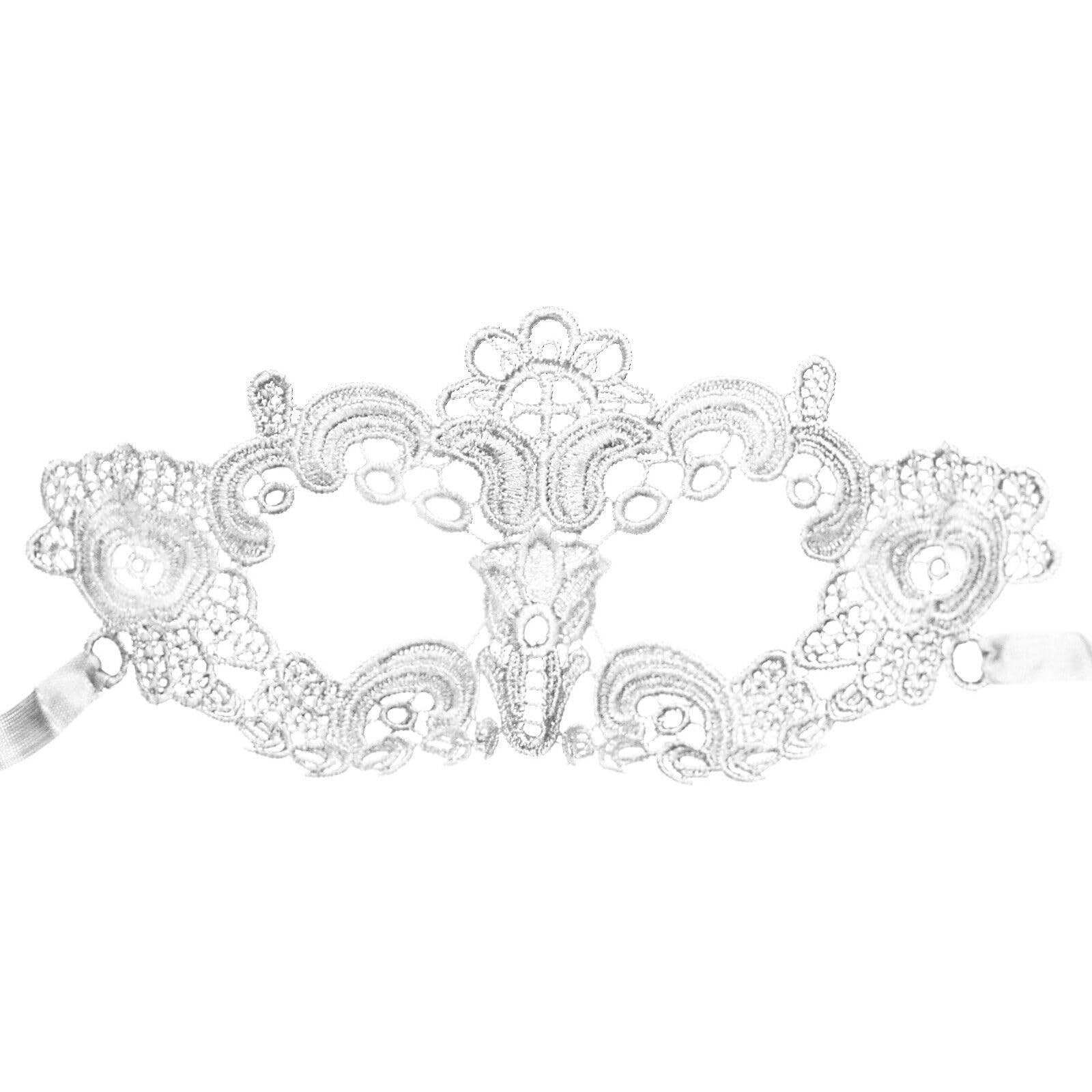 Black Lace Masquerade Halloween Carnival Fancy Dress Party Eye Mask Flower