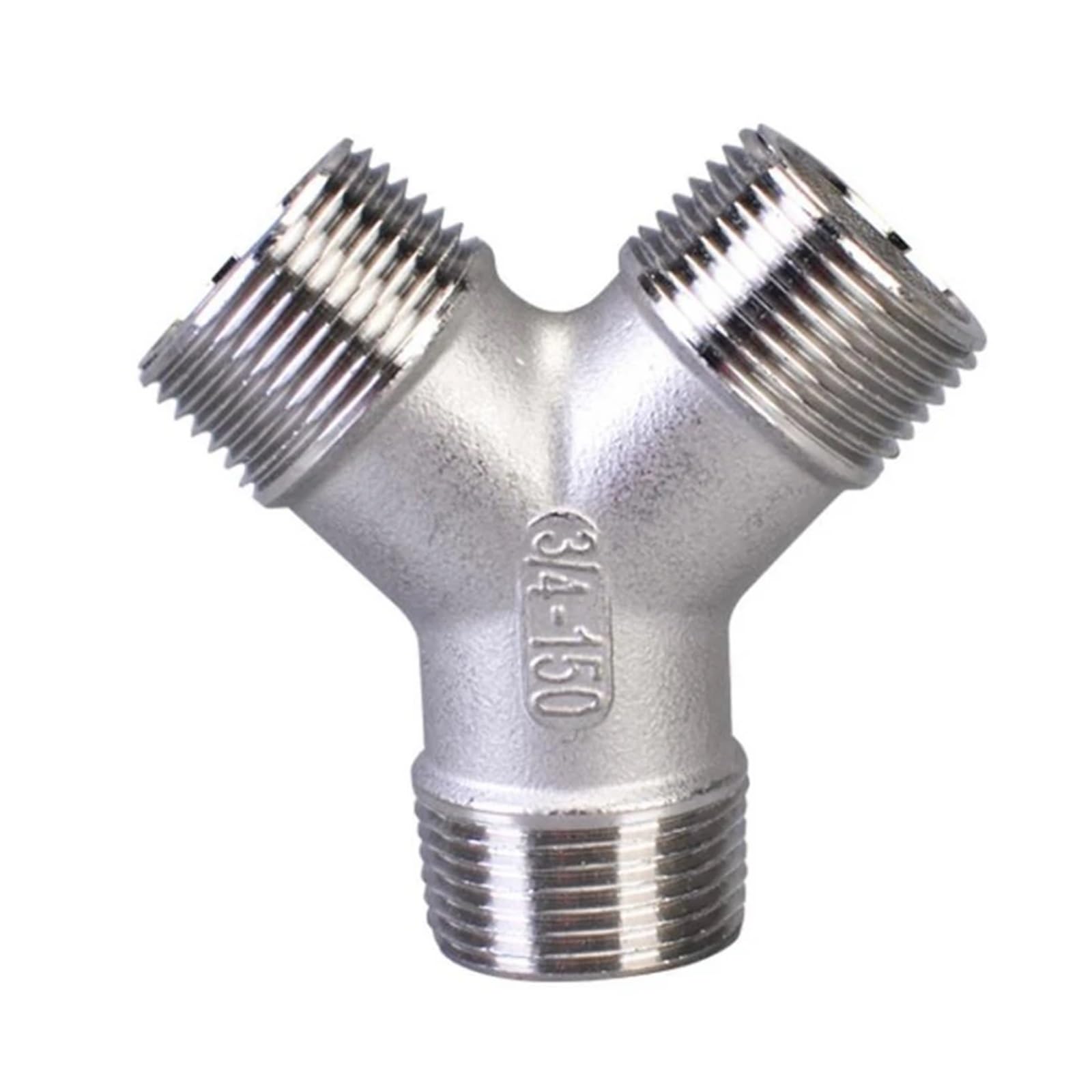 1/4'' - 2'' Male Thread 304 Stainless Steel Equal 3 Ways Y Type DN8 - DN50 Water Pipe Fitting SS304 Joint Connector(05)