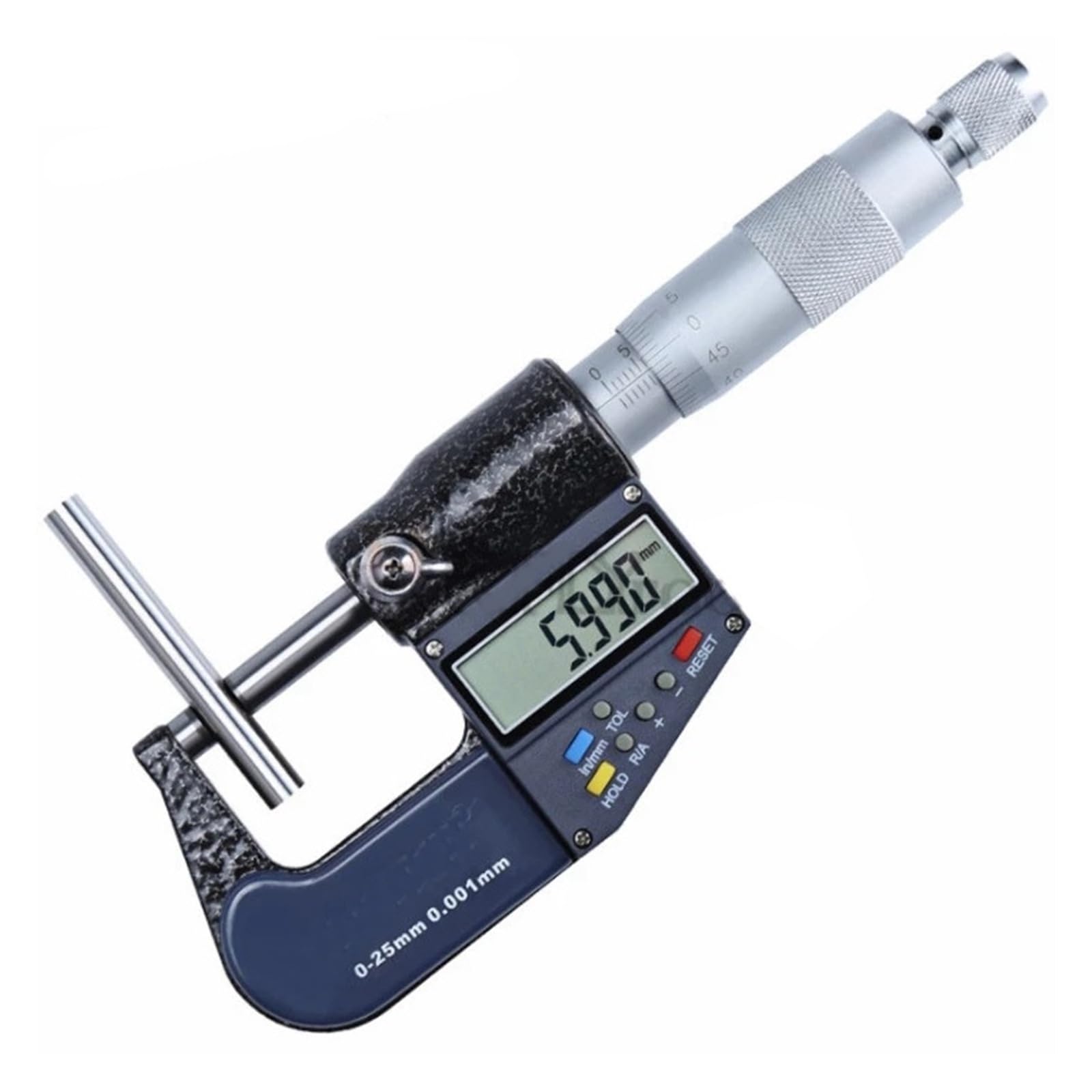 IP54 0,001 mm Elektroniczny mikrometr zewnętrzny 0-25 mm Cyfrowy miernik suwmiarki Mikrometr z końcówką węglikową Narzędzia pomiarowe Zmierz wszystko(TypeC)