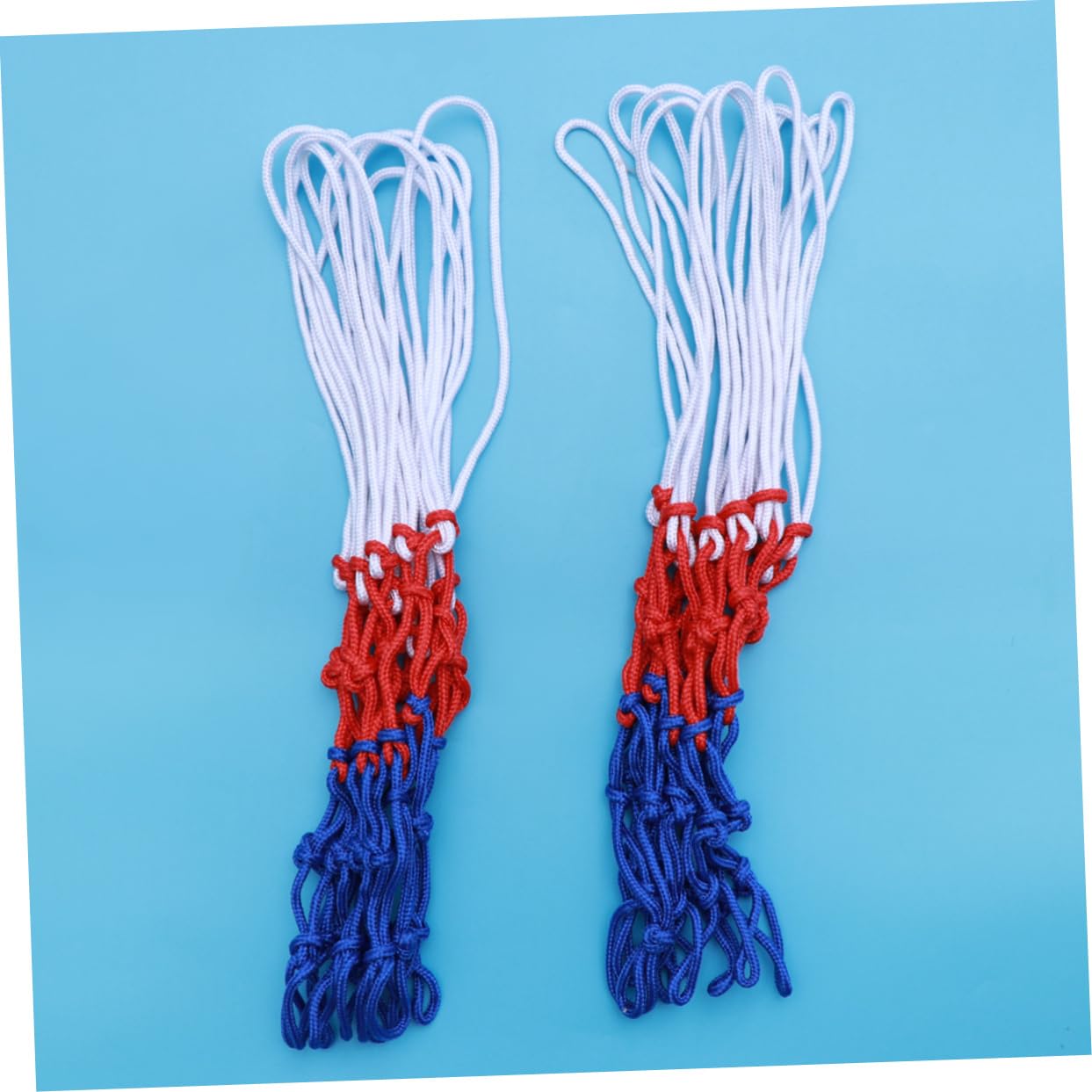 ibasenice 2 Pack Braided Basketball Nets Heavy Duty Net for Indoor/Outdoor Sports