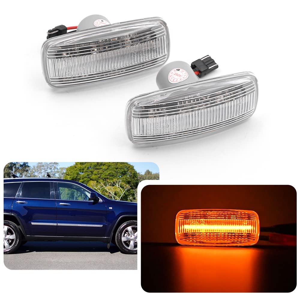 Indicatori Di Direzione Dinamici A Scorrimento Per Jeep, Dodge, Chrysler: Coppia LED E-MARK