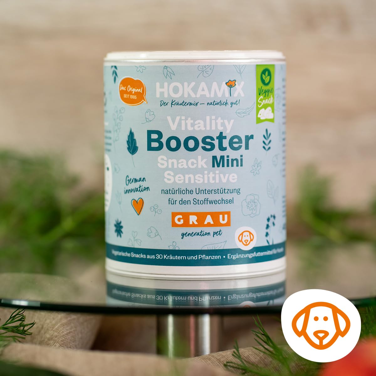 Grau - das Original - GRAU - Hokamix Vitality Booster Snack Mini Sensitive, 1er Pack (1 x 2,25kg), Ergänzungsfuttermittel für Hunde