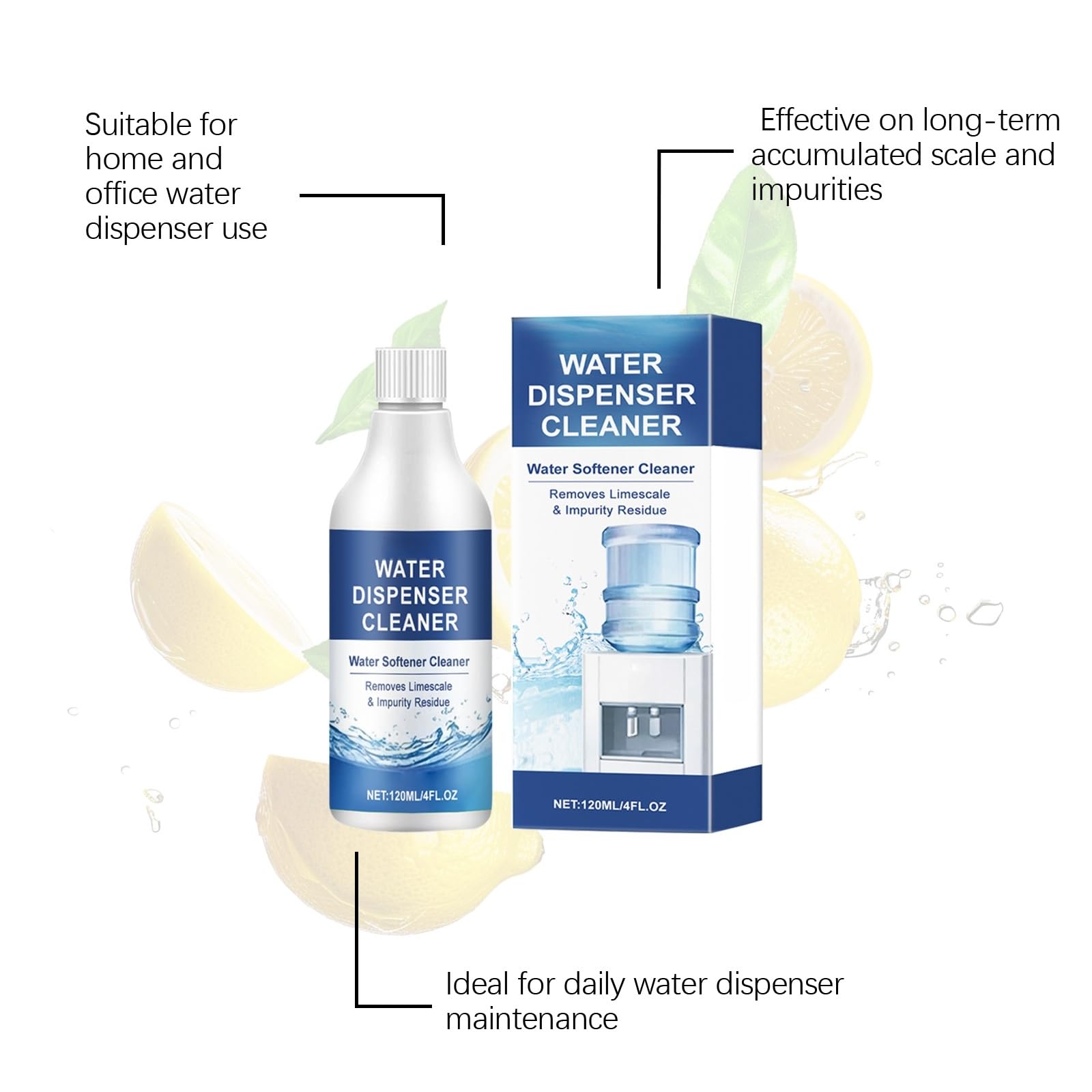 Soluzione di pulizia sicura per cubetti di ghiaccio, pastiglie anticalcare per bollitori, detergente acido citrico per distillatori dell'acqua (universale), detergente e anticalcare per caffettiere (4