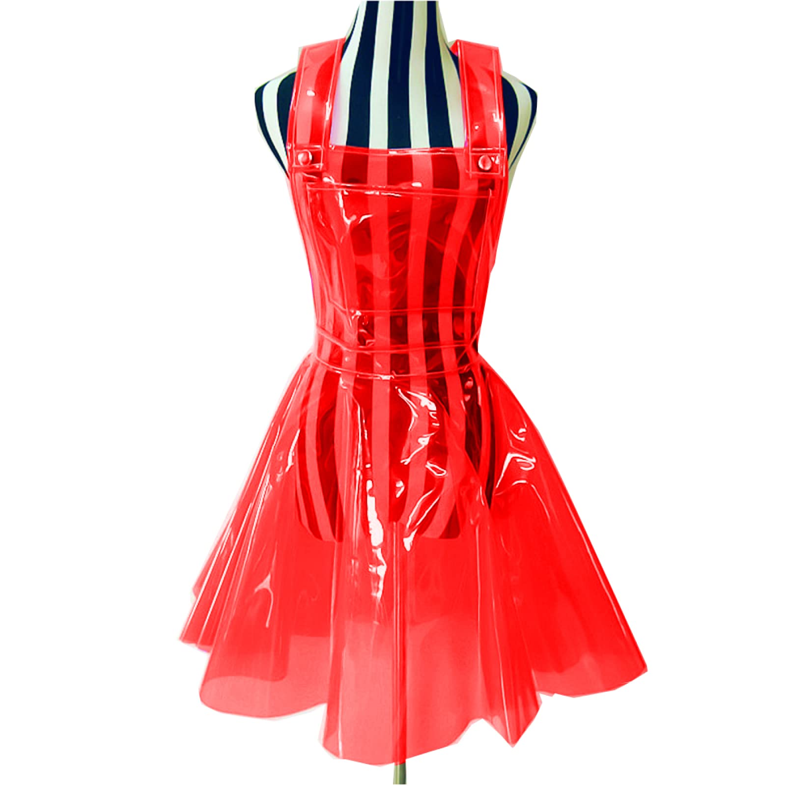 Amazon.com: Women Plastic PVC Dress See Through A Line Plastic PVC Clear  Dress Waterproof Plus Size Dress Sexy Costume,Red,XXL : Clothing, Shoes &  Jewelry