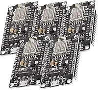 AZDelivery 5 x NodeMCU Lolin V3 Module ESP8266 ESP-12F WIFI Wifi Development Board mit CH340 kompatibel mit Arduino inklusive E-Book!