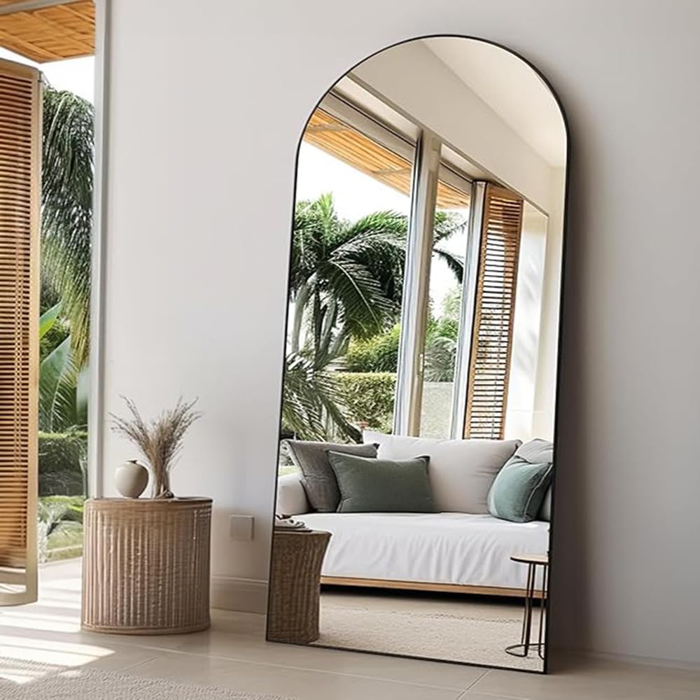 Rowjut 81"x41" Black Arched