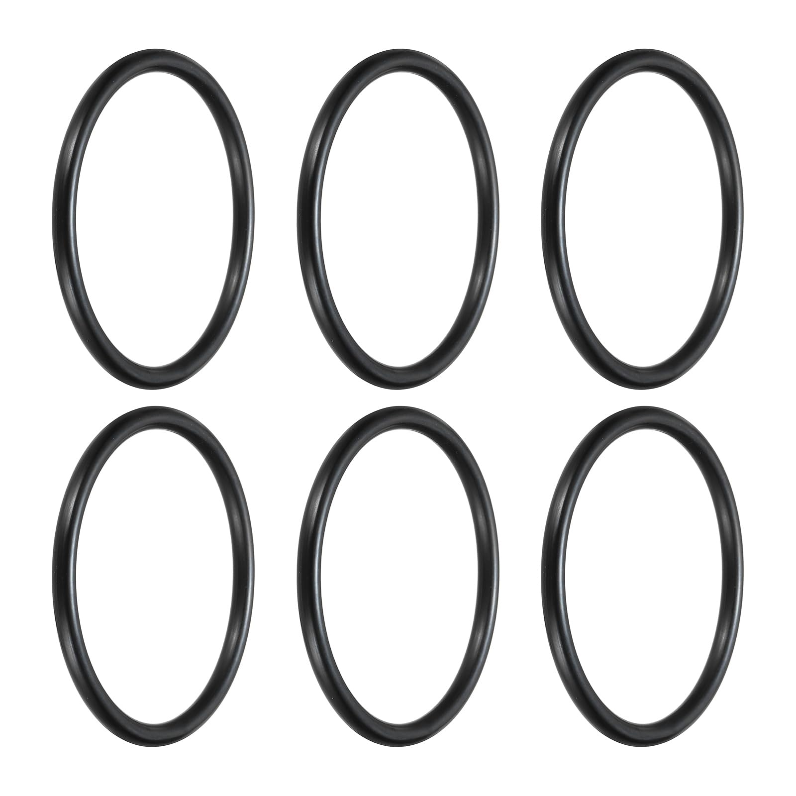 sourcing map 6Pcs AS-335 Nitrile Rubber O-Rings, 2-3/4" ID, 3-1/8" OD, 3/16" Width Round Seal Rings Gasket for Automotive Machine Faucet Seal Repair Plumbing Compressor, 70 Durometer, Black