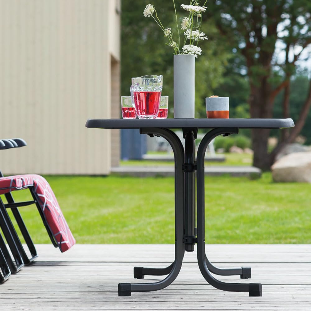 PATIO Gartentisch 150x90 cm rechteckig Dine & Relax Pizzara Outdoor Tisch Metall pulverbeschichtet Sevelit Tischplatte klappbar