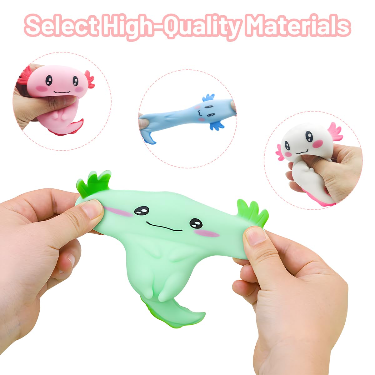 Produit tendance Jouet amusant Kawaii Axolotl Squishy Jouet à presser Jouets ant