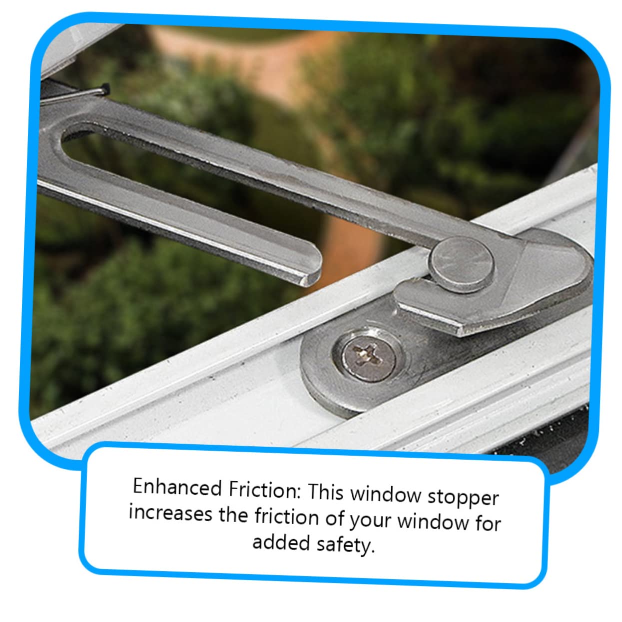WOONEKY 8piezas Cerradura De Ventana Oculta Tope De Ventana De Inoxidable Seguridad Infantil Para Doméstico De Izquierda Derecha