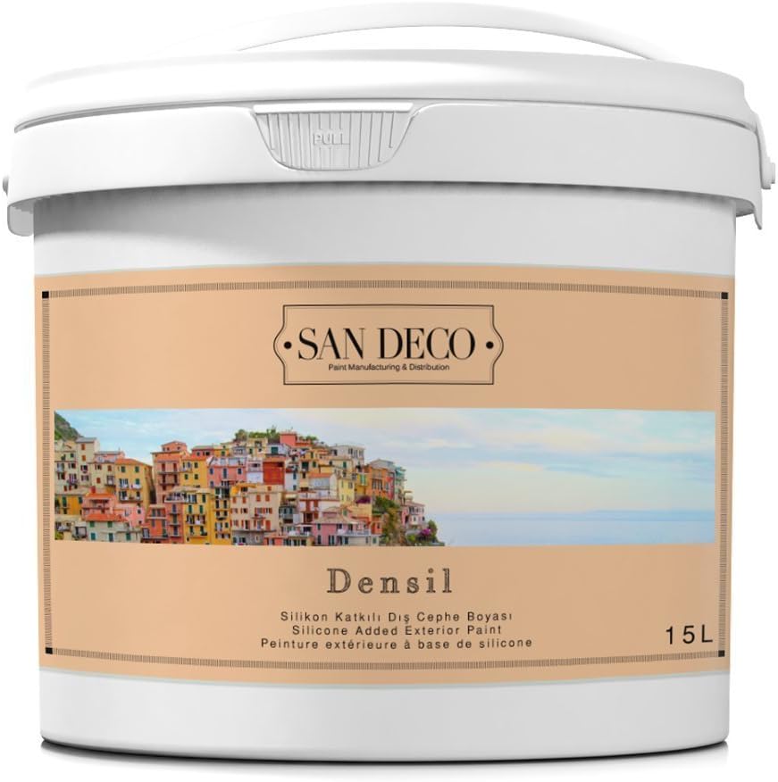 Sandeco Densil Silicone Harzvers Reinforced Exterior Paint Matt White 10 Litres