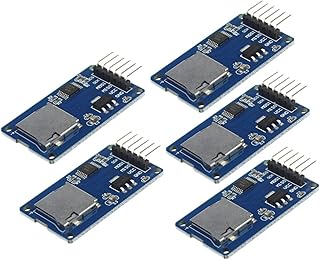 5pcs Micro SD Storage Board TF Card Reader Memory Shield Module SPI for Arduino |5pcs Micro SD(TF) Storage Board, Micro SD Card Slot, Supports SDIO and SPI Interfaces, 2.54mm Pitch Pinheaders.