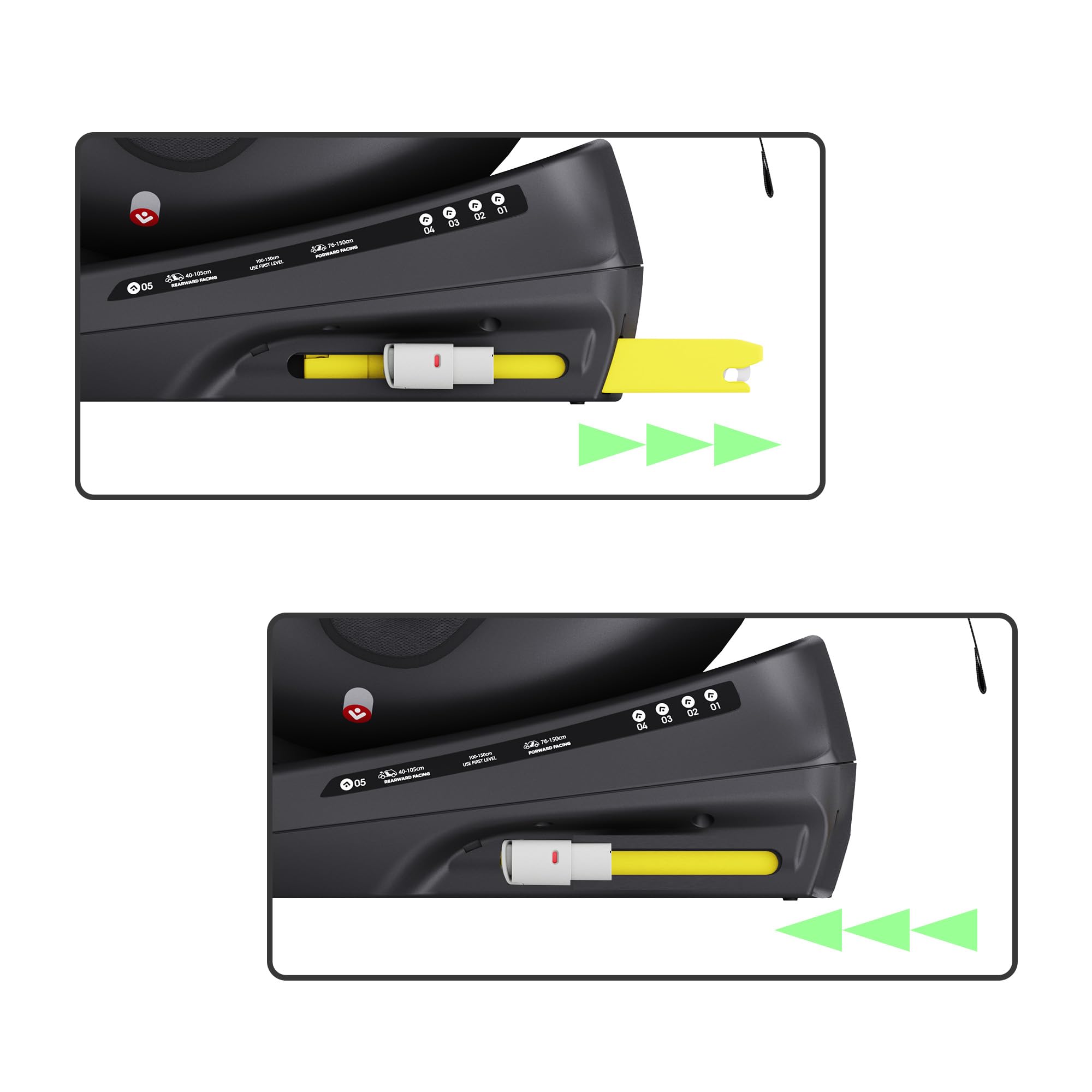 XOMAX 946i Asiento infantil giratorio 360° con ISOFIX, función reclinable I creciente I 0-36 kg, 0-12 años, grupo 0/1/2/3, arnés de 5 puntos y cinturón de 3 puntos, funda extraíble, lavable I ECE R129