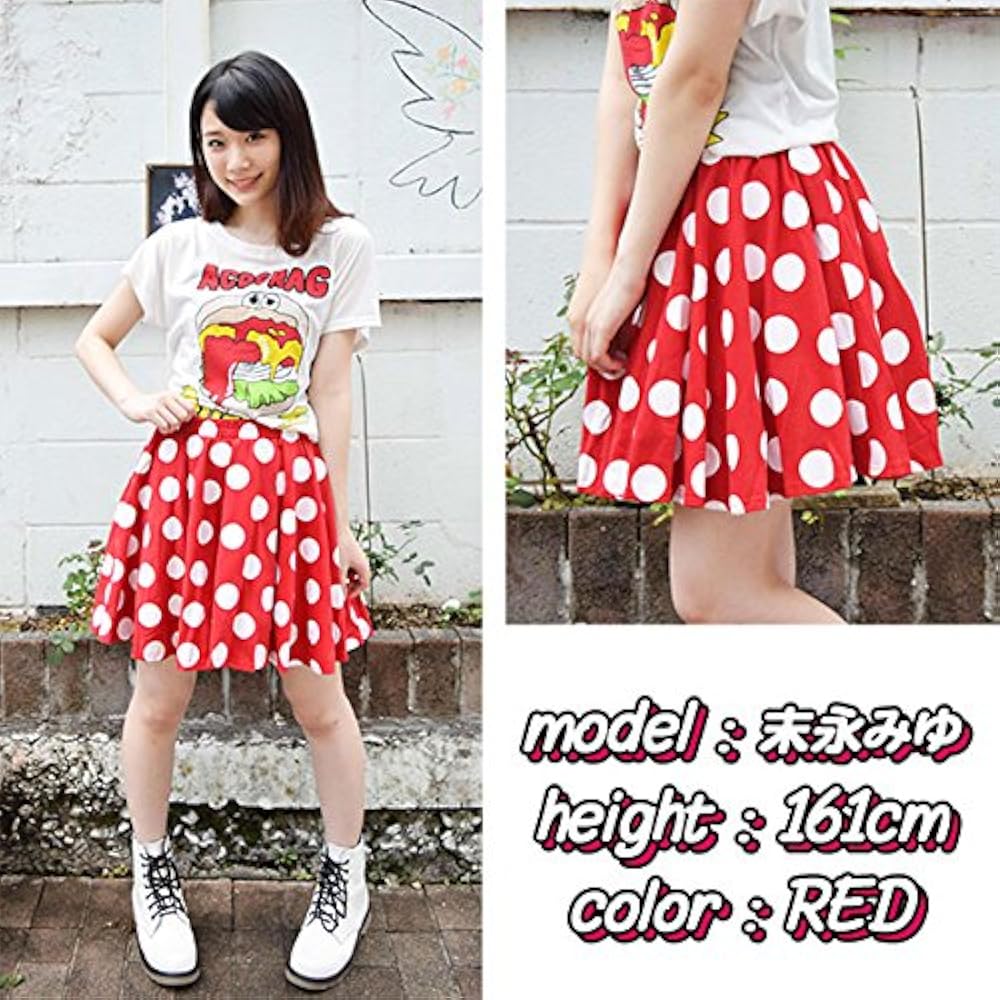 Amazon.co.jp: [エーシーディーシーラグ] ドットフレアスカート ミニー