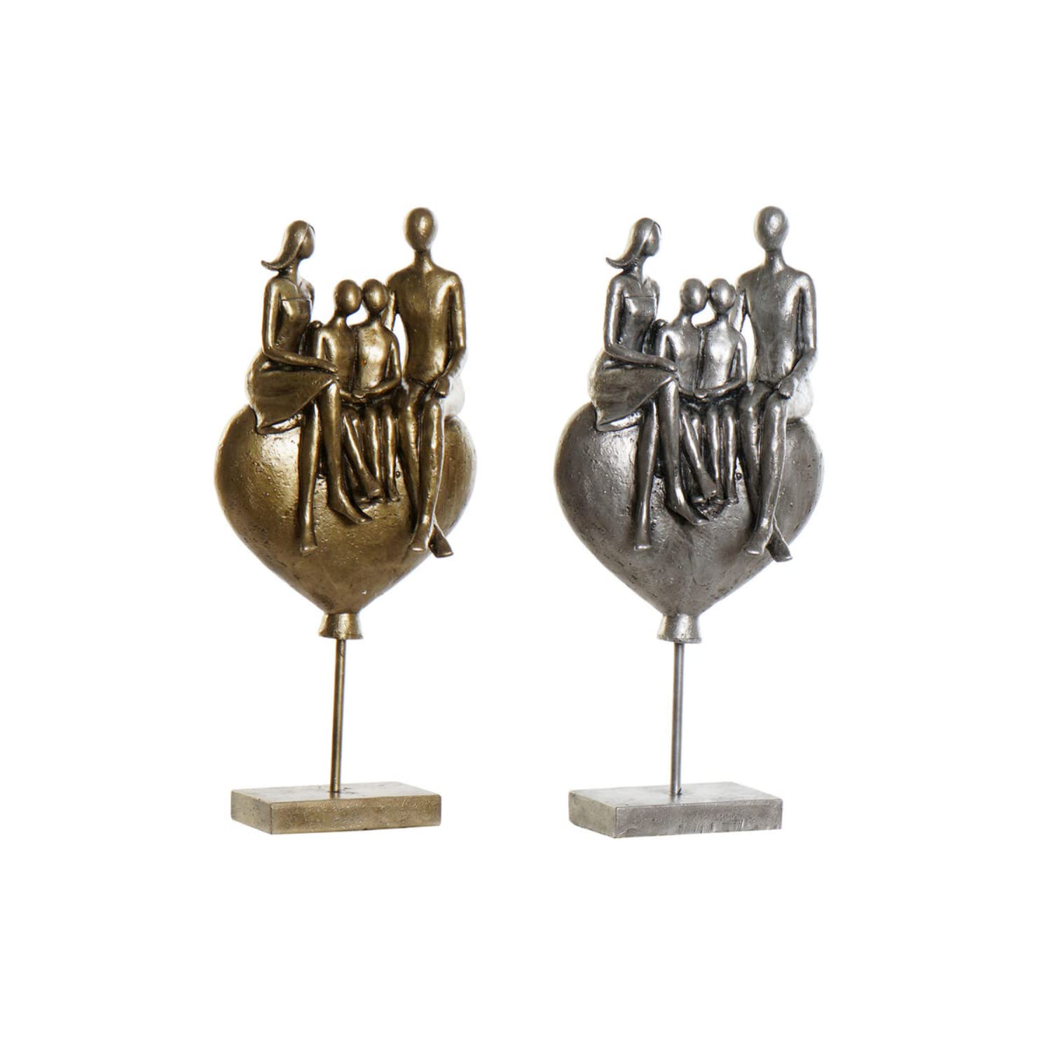 DKD Home Decor Decorative Figure, Gold, Estándar
