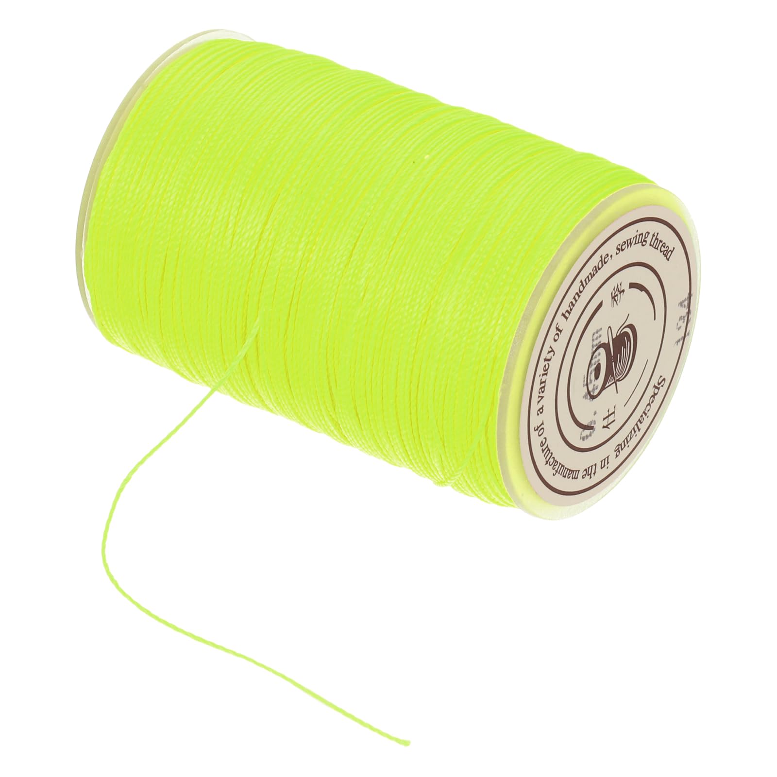 sourcing map Waxed Cord 0.45mm Waxed Thread 87 Yard Wax String Leather Cord for Bracelet Making, Necklaces, Beading, Jewelry Making and DIY Crafts (Fluorescent Yellow)