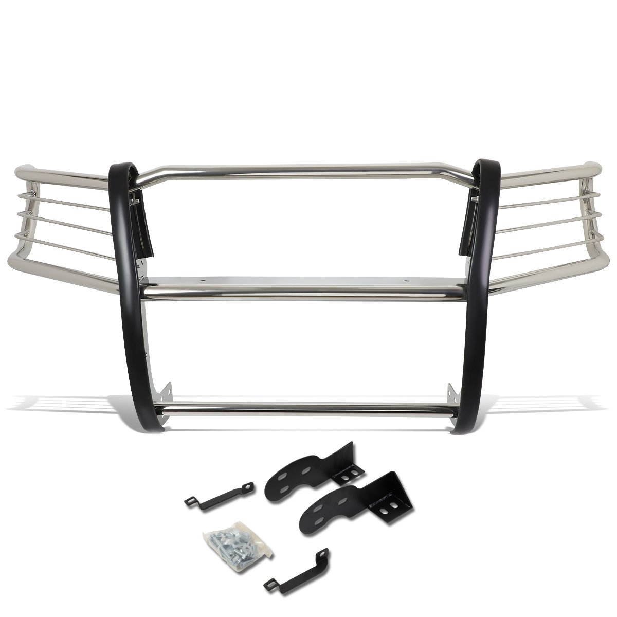 DNA MOTORING GRILL-G-060-SS Front Bumper Brush Grille Guard [for 98-04 Tacoma],Silver