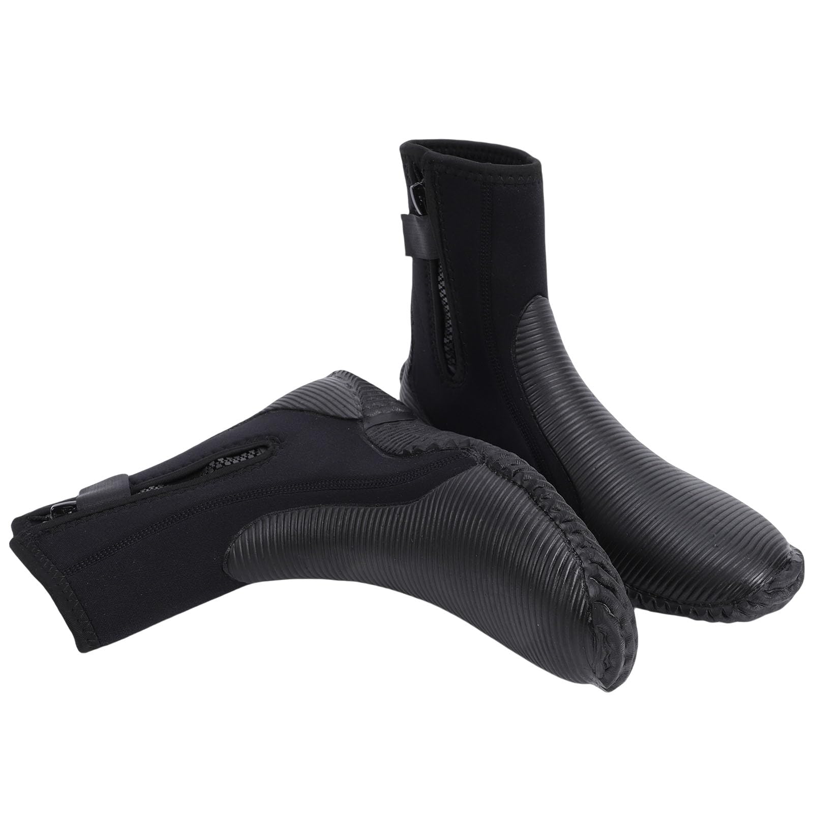 Drfeify Buty dla Nurka Antypoślizgowe Buty z neoprenową podeszwą o Grubości 5 Mm do Uprawiania Sportów Wodnych Snorkeling Rafting Mężczyźni Kobiety (materiał neoprenowy) (Rozmiar 12)