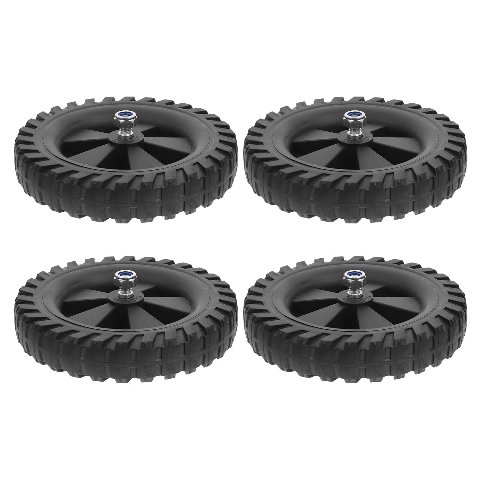 Roues caoutchouc compresseur d'air antidérapantes 1,2 cm trou