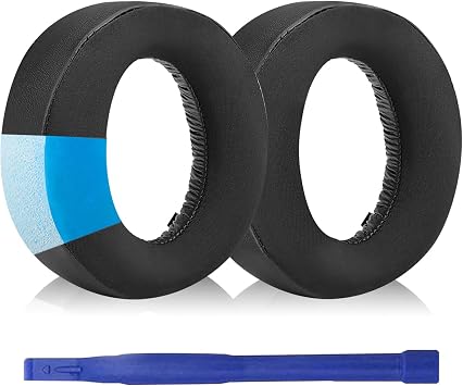 Adhiperpulse 3D Ear Pads Replacement Ear Pads Ear Cushions for Sony PULSE 3D PlayStation 5 PS5 CFI-ZWH1J Wireless Headset Replacement Pads Soft Protein Leather High Density Foam Gel/Black |  ,