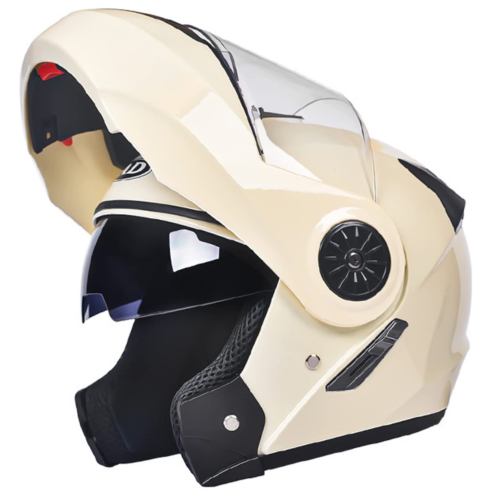 Casque Moto Modulable Bluetooth Intégré - Homologué ECE/DOT - Double Visière Anti-UV, Doublure Lavable - Taille S à XL