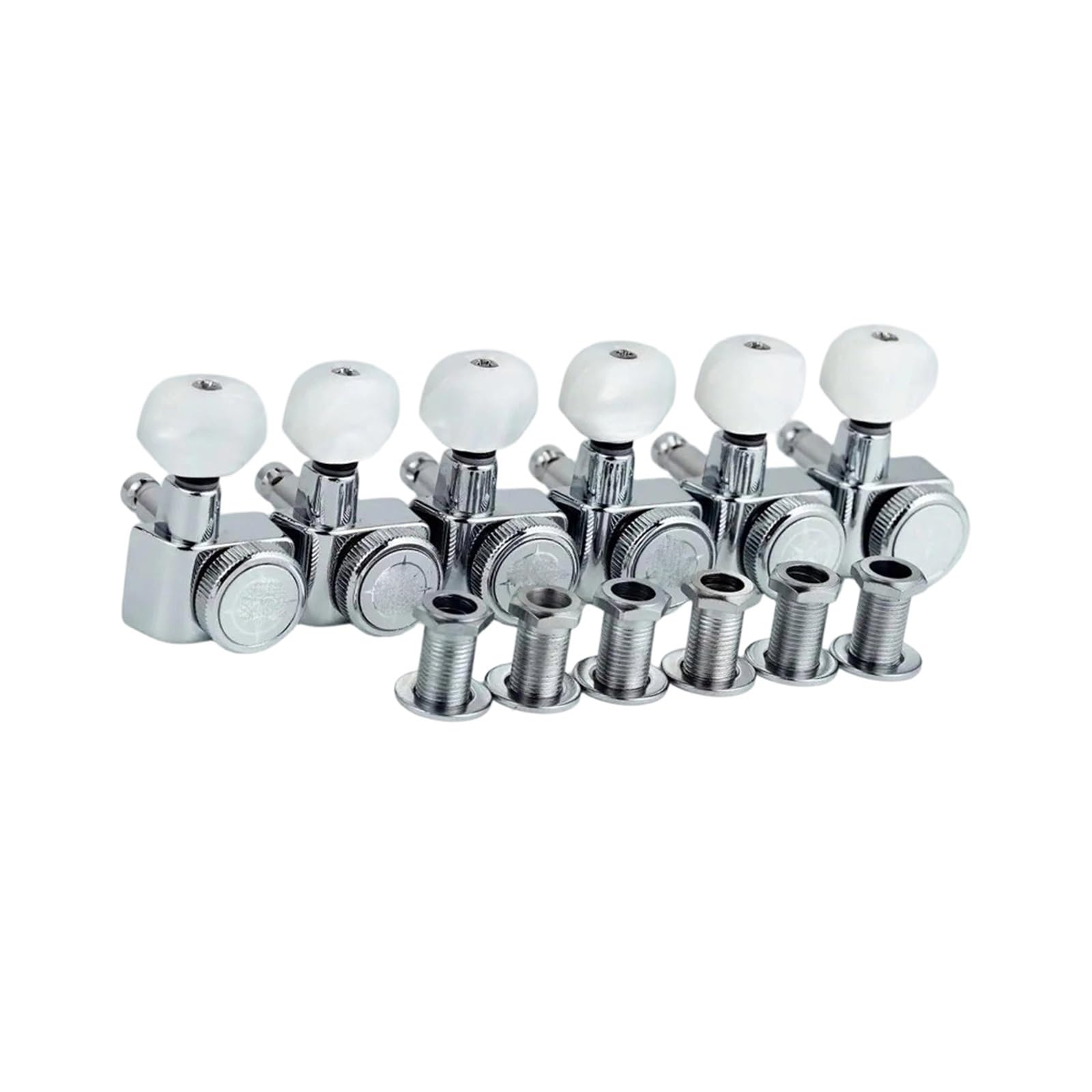 Afinadores De Guitarra Con Bloqueo Sin Tornillos Clavijas Guitarra(Chrome)