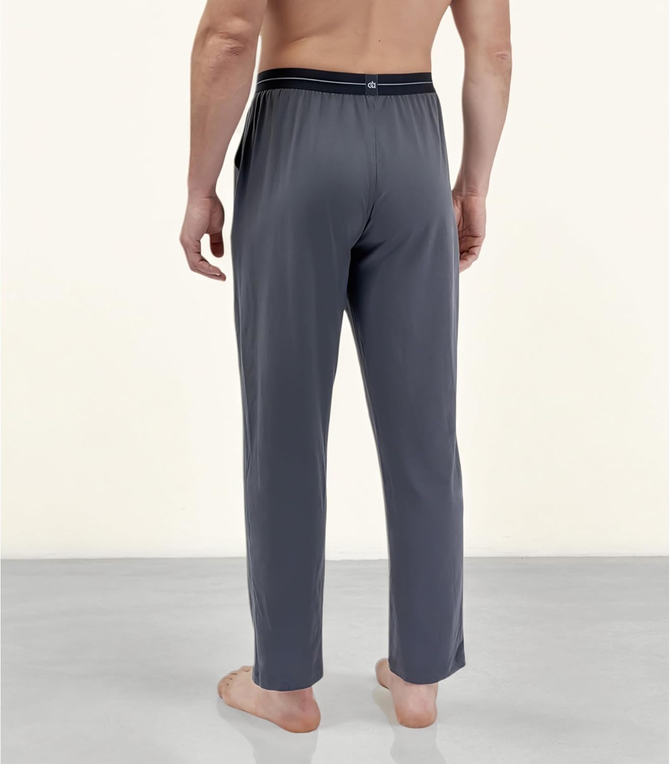 DAVID ARCHY Men's Pajama Pants Cotton Comfy Sleep Bottoms, Lightweight Lounge Pants with Pockets Soft Sleepwear PJs, 2 Pack - Image 4