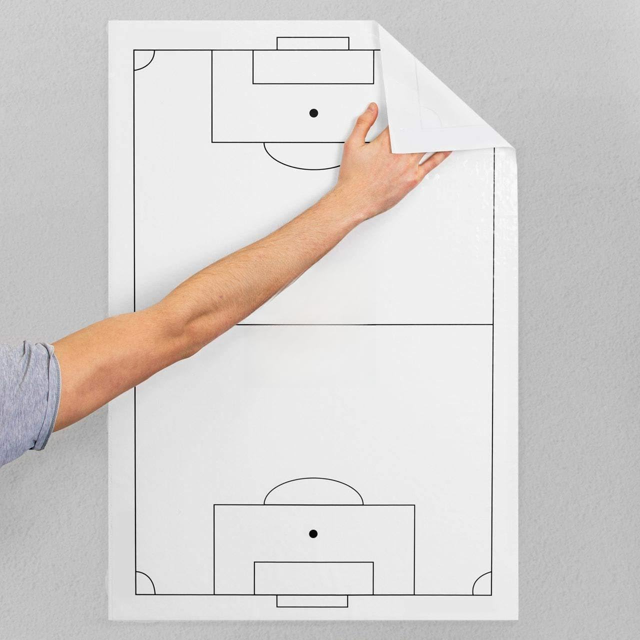 FORZA - Hoja de tácticas de fútbol adhesiva, hoja de entrenamiento no permanente, ayuda de entrenamiento adhesiva.