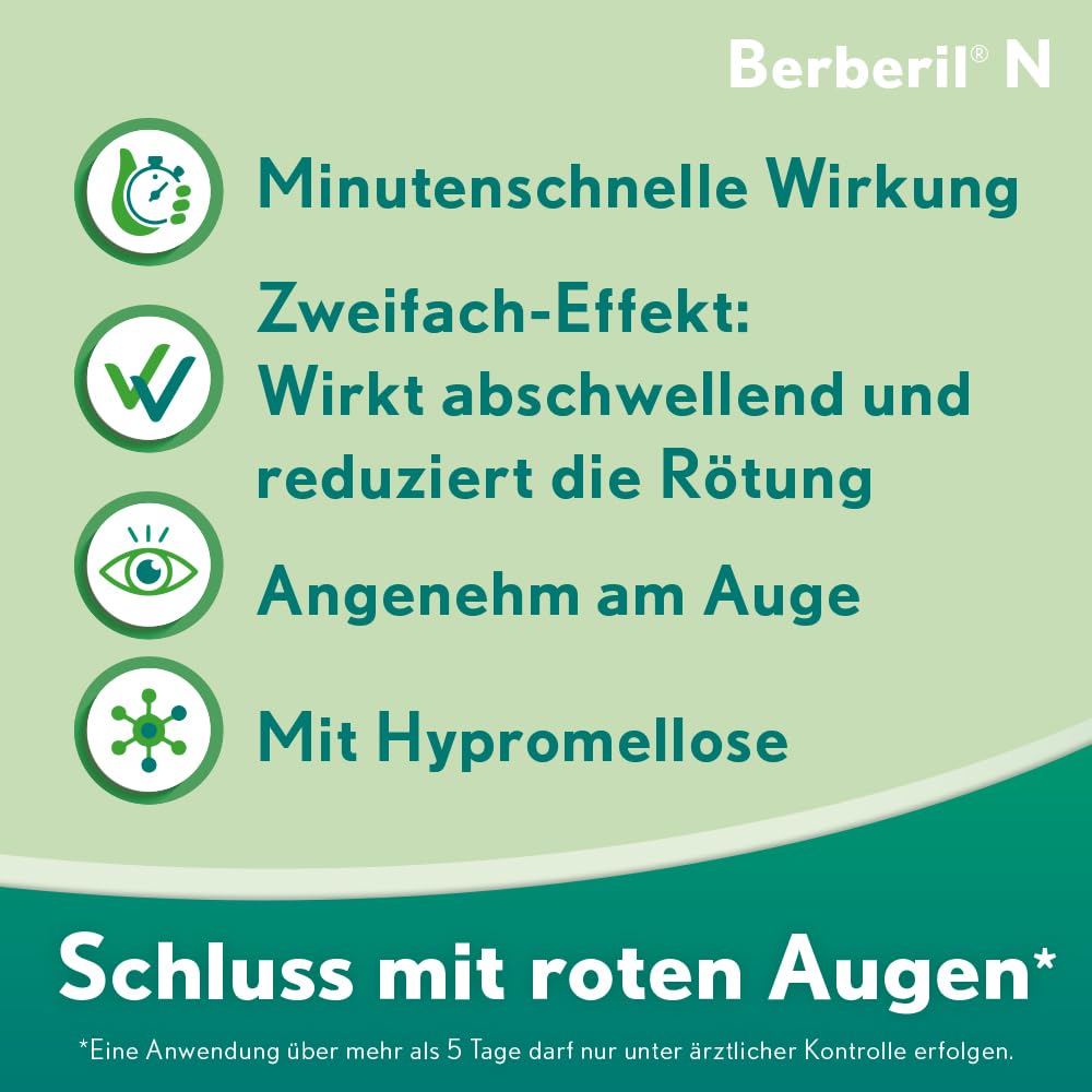 N EDO - Augentropfen bei gereizten und geröteten Augen - Augentropfen gegen rote Augen - abschwellende Wirkung - ohne Konservierungsstoffe - Einzeldosen (30 x 0,5 ml)