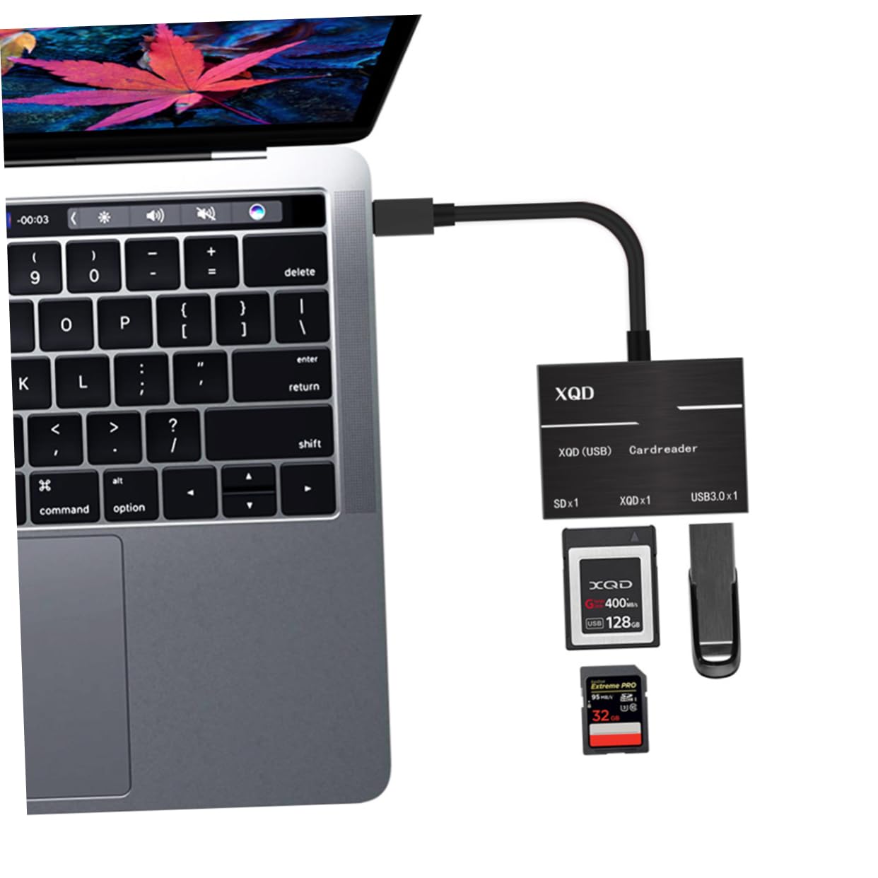Gadpiparty 3piezas Lector De Tarjetas USB-c para Cámaras Adaptador De Memoria Compatible con Diseño De Duradero y Resistente Rayones