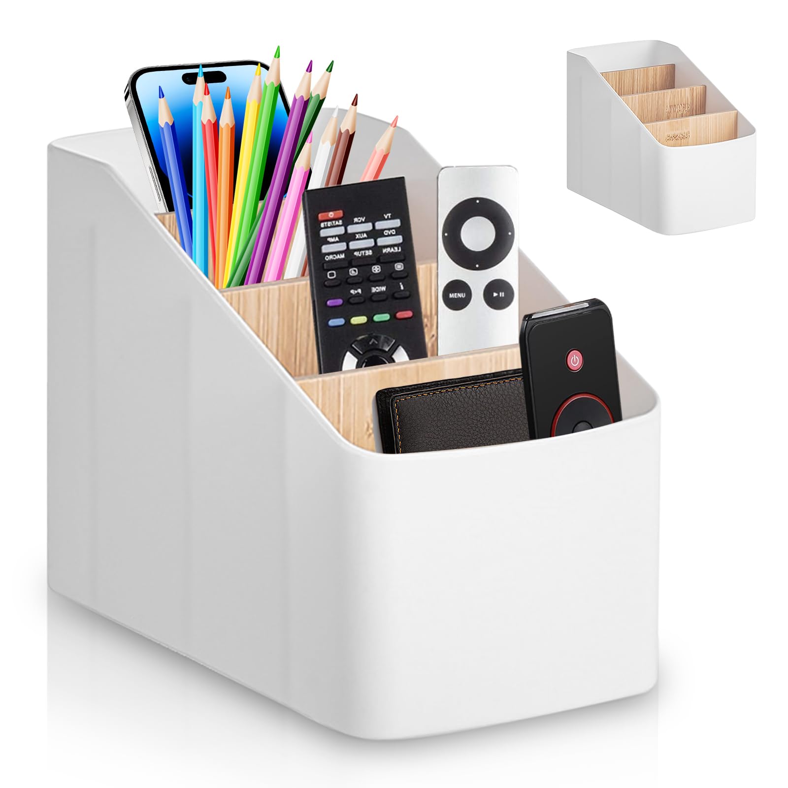 fernbedienung aufbewahrung diy WIYETY Desktop Halter Organizer: Tisch Organizer mit 4 Fächern aus Kunststoff, Fernbedienung für TV, Klimaanlage, Stifte, Schreibwaren, Platzsparend und Elegant Bürobedarf & Schreibwaren Size:330 cc Kettler Grinder Street Sl Dekokörbe