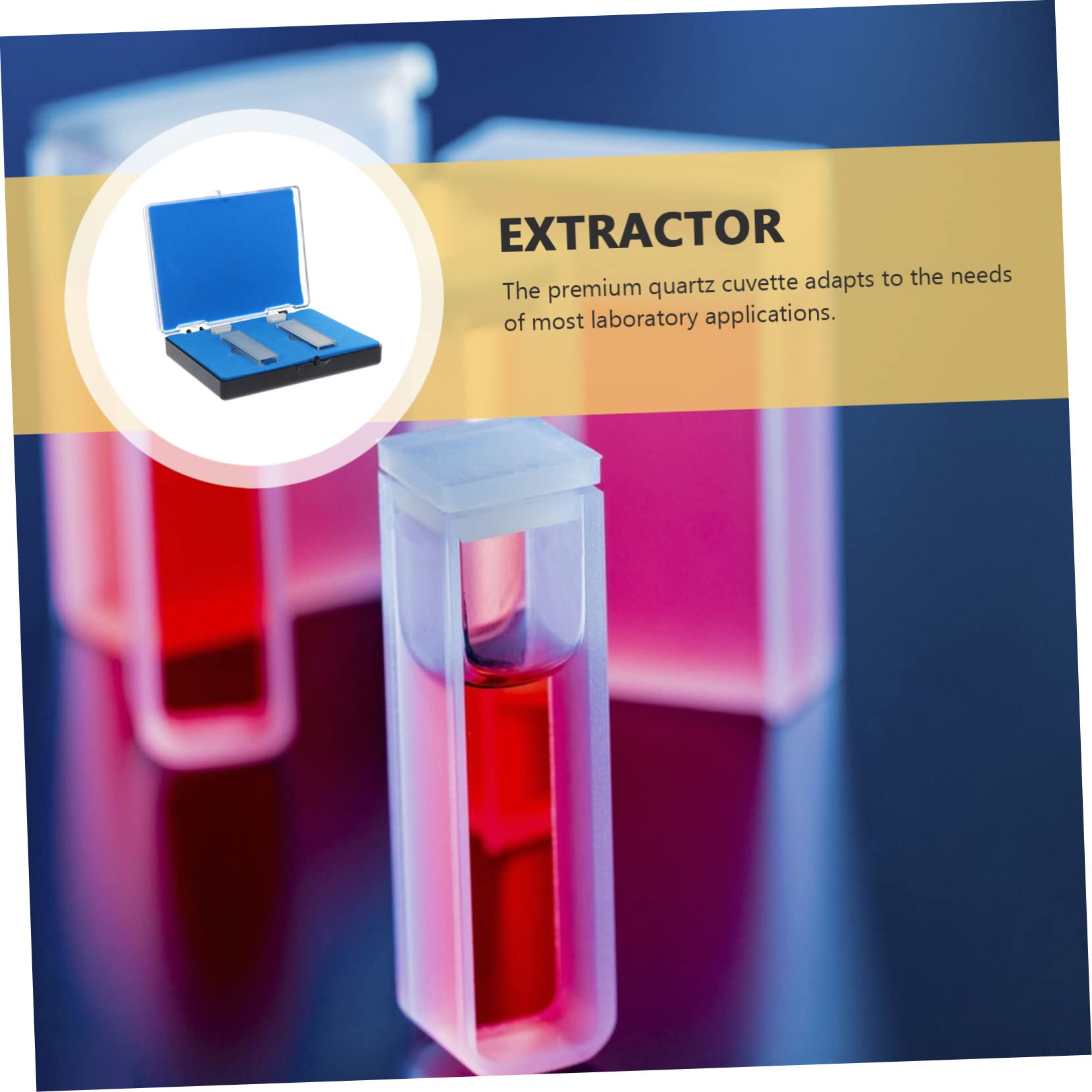 ULTECHNOVO 6stücke Quarz Küvetten Weglänge Für Laboranalysen Hohe Transparenz Uv-transparent Geeignet Für Spektrophotometer Für Chemische Und Pharmazeutische Anwendungen