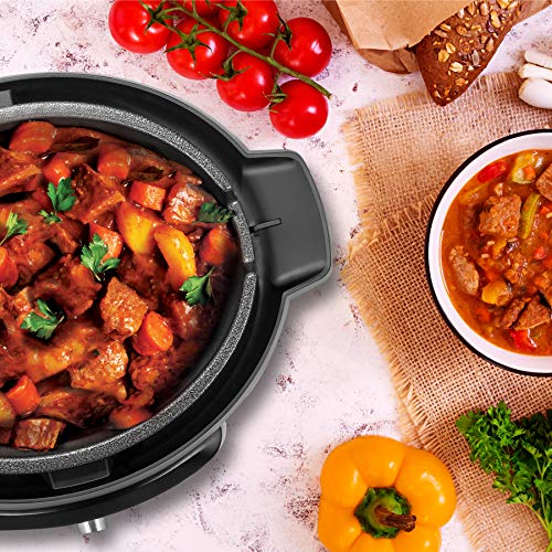 Image of Chefman Multi-Function Oval Pressure Cooker 8 Quart Extra Large Programmable Multicooker, 18 Presets to Slow Cook, Saute, Steam, Sear, Nonstick Pot, Accessories & Recipe Book Included, Stainless Steel