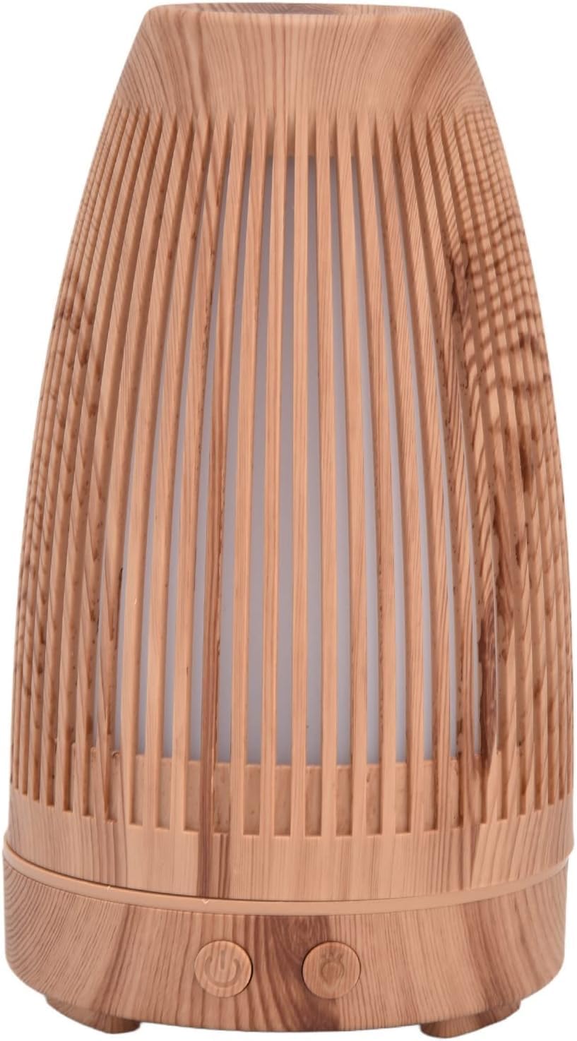 per Uso Domestico Diffusore di Oli Essenziali di aromi Diffusore di Oli Essenziali di aromi da 200 ml Umidificatore Ricaricabile USB con venature del Legno for l'home Office