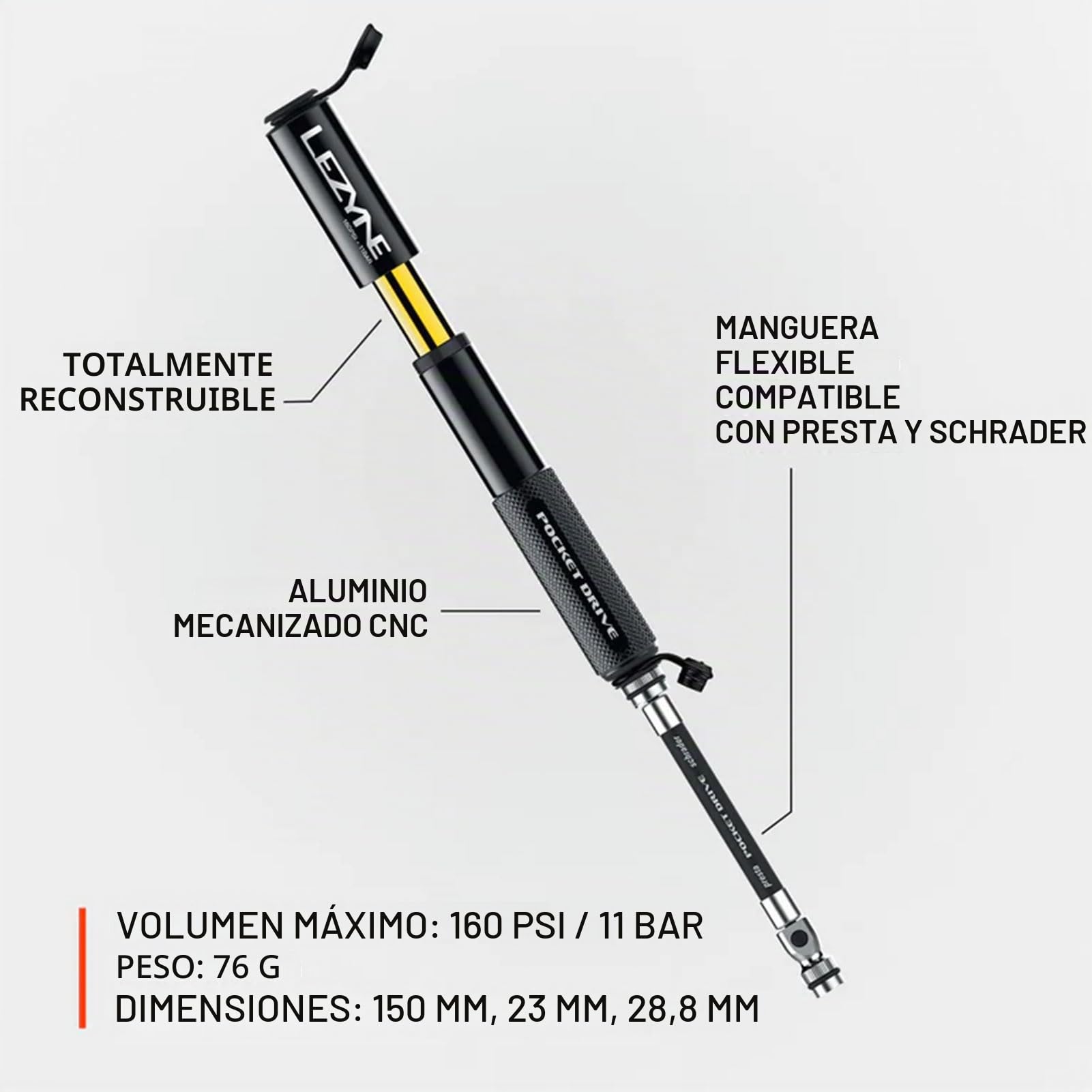 Lezyne Pocket Drive Hand Pump