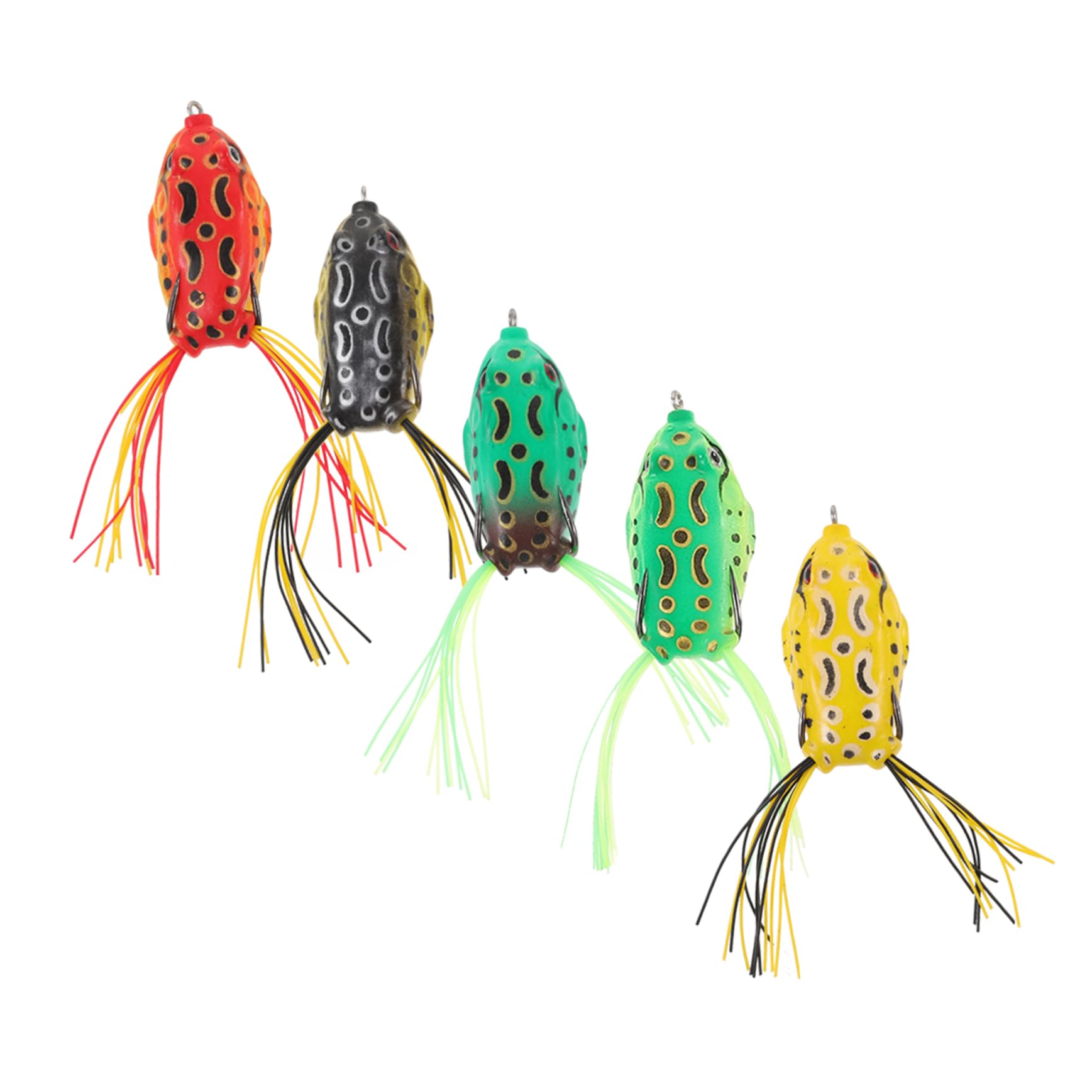 Garneck 5pezzi Esche Artificiali Per Pesca Al Bass Con Doppi Ganci Resistenti Esche Swimbait Corpo Cavo Crankbait Per Pesci Persici Con Scatola Porta-attrezzi