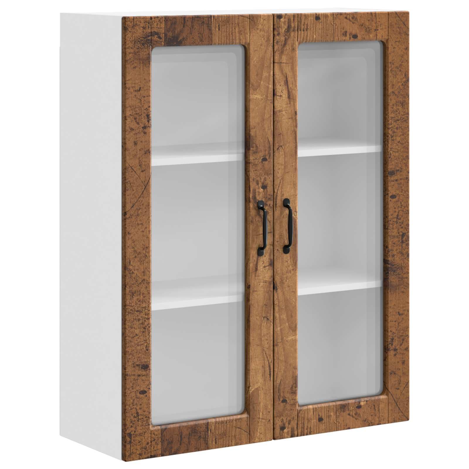Armadio 80x31x100 cm con 2 ante con 3 ripiani in legno