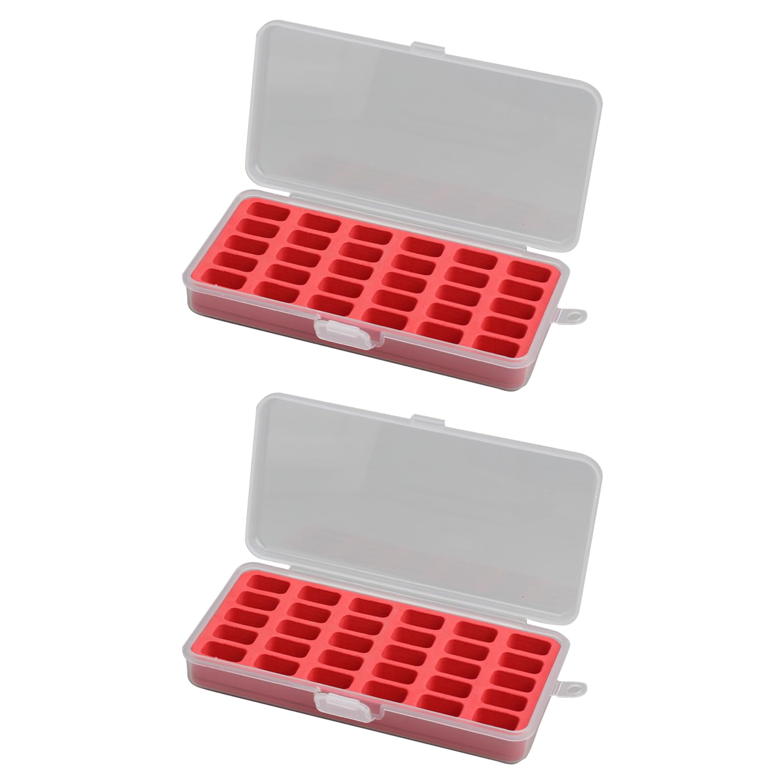 carotoe Bobbins Organisers 30 Grids ABS Efficient Organization Bobbins Easy to Use Dustproof for Daily Home Travel 2 Pcs