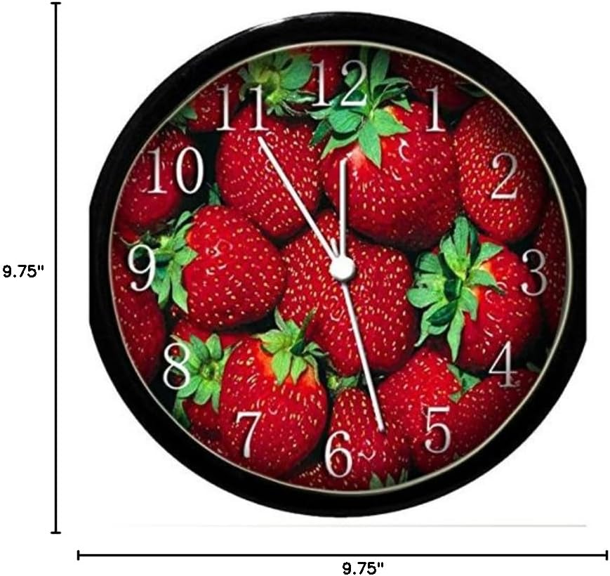 Glow in The Dark Wall Clock - Strawberry #3