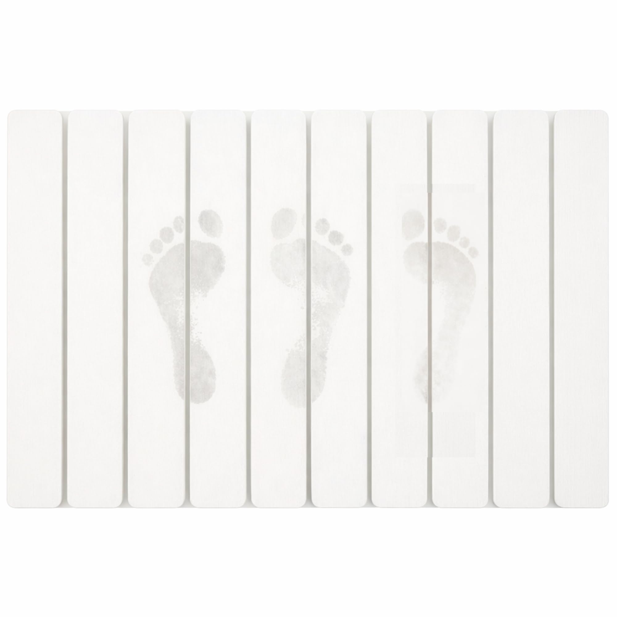 BRIGHTLANE Alfombrilla de Diatomita Plegable 60x39 cm – Secado Ultra Rápido, Antideslizante y Antihumedad – Alfombra de Baño Premium Flexible y Base para Cocina o Escurreplatos (BLDWH6039 Blanco)