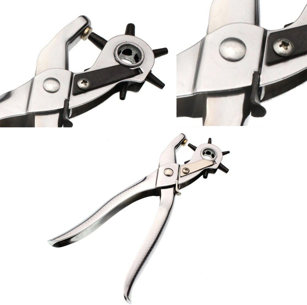 Belt Holes Punch Heavy Duty Leather Hole Punch Hand Tools 6 Size